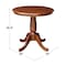 International Concepts Round 30 in Round Top Pedestal Table, 28.9 inH, Espresso, 30 W, 30 L, 28.9 in H, Wood, Espresso K581-30RT - alternate 2
